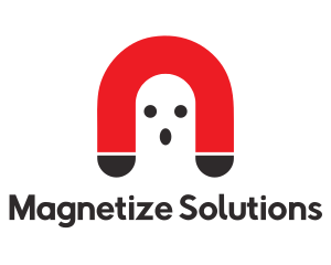 Ghost Magnet Cartoon logo design