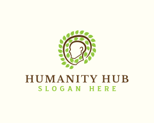 Human Head Nature logo design