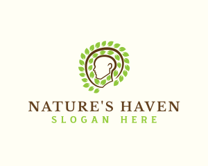 Human Head Nature logo design