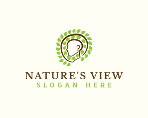 Human Head Nature logo design