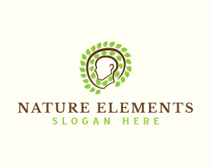 Human Head Nature logo design