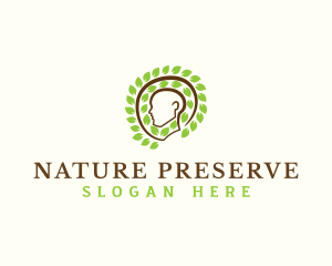 Human Head Nature logo design