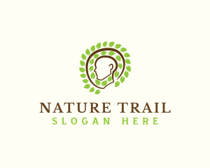 Human Head Nature logo design