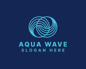 Infinity Water Wave logo design