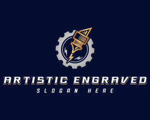 Laser Engraving Machine logo design