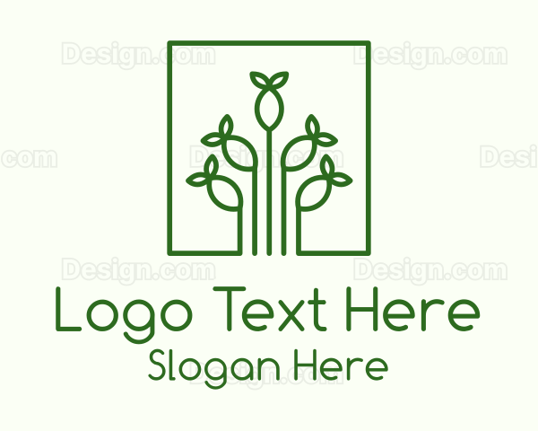 Simple Plant Seed Logo