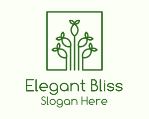 Simple Plant Seed Logo
