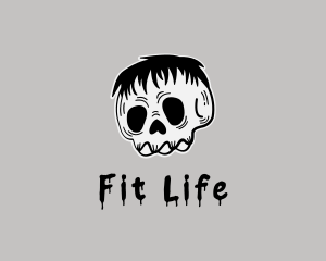 Punk Skull Skeleton Logo