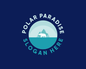 Iceberg Polar Bear logo design