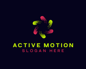 Motion Tech Swirl logo design