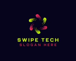 Motion Tech Swirl logo design