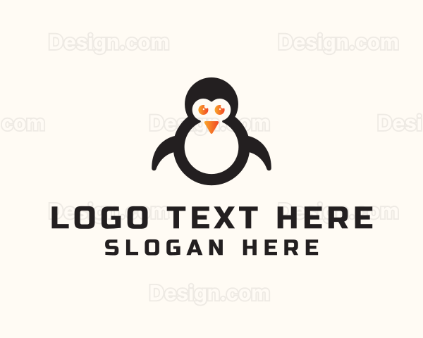 Penguin Zoo Animal Logo