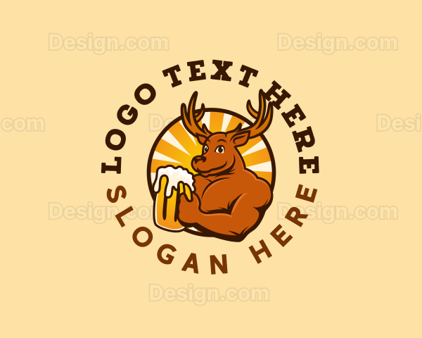 Deer Beer Brewery Logo