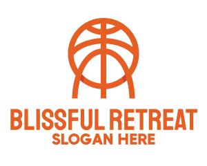 Orange Sports Basketball  Logo