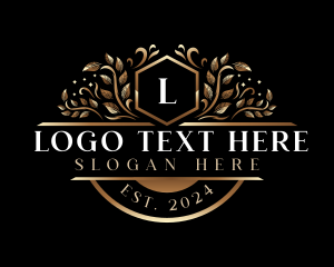 Elegant Decorative Leaves logo
