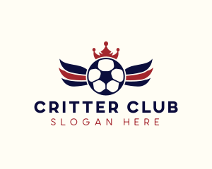 Soccer Ball Wings logo design