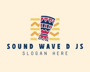 Musical African Drum  logo design