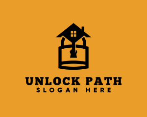 Residential Lock Security logo design