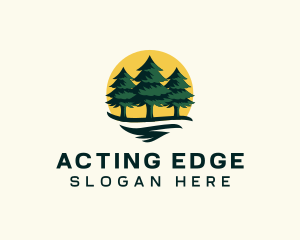 Pine Tree Forest logo design