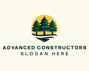 Pine Tree Forest logo design