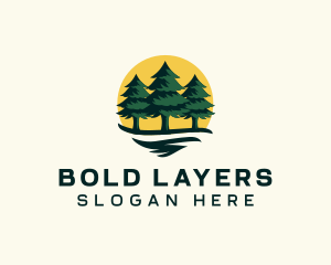 Pine Tree Forest logo design