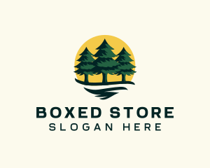 Pine Tree Forest logo design