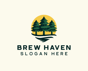 Pine Tree Forest logo design