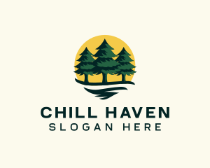 Pine Tree Forest logo design