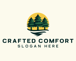 Pine Tree Forest logo design