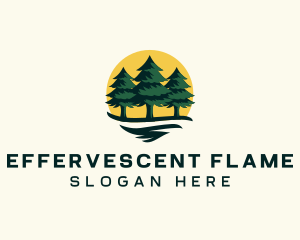 Pine Tree Forest logo design