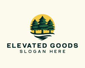 Pine Tree Forest logo design