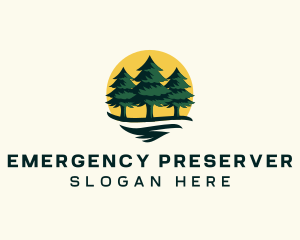 Pine Tree Forest logo design