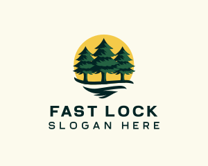 Pine Tree Forest logo design