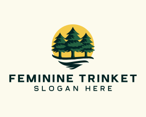 Pine Tree Forest logo design