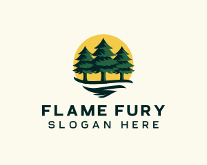 Pine Tree Forest logo design