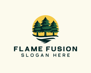 Pine Tree Forest logo design