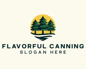 Pine Tree Forest logo design