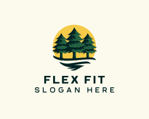 Pine Tree Forest logo design