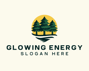 Pine Tree Forest logo design