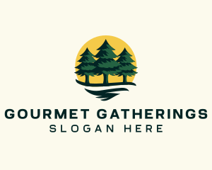 Pine Tree Forest logo design