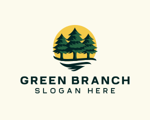 Pine Tree Forest logo design