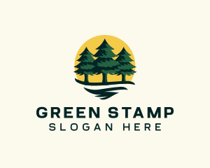 Pine Tree Forest logo design