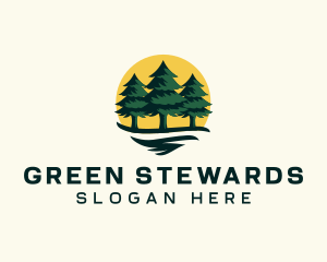 Pine Tree Forest logo design