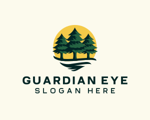 Pine Tree Forest logo design