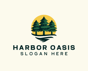 Pine Tree Forest logo design