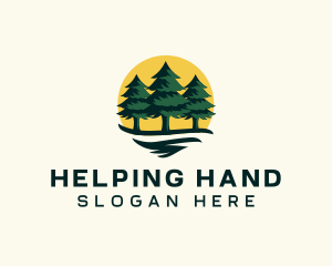 Pine Tree Forest logo design