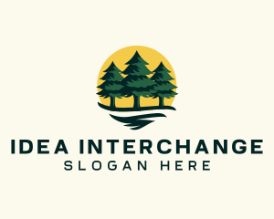 Pine Tree Forest logo design