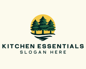 Pine Tree Forest logo design