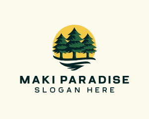 Pine Tree Forest logo design