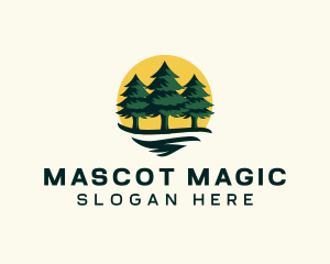 Pine Tree Forest logo design